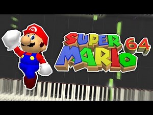 Super Mario 64 - Staff Roll Theme Piano Tutorial Synthesia