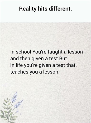 Reality Hits Different | Life Lessons That School Never Teaches#LifeLessons#MotivationalQuotes#Motiv