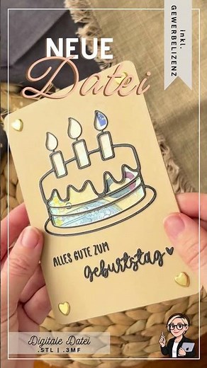 Geldgeschenk Geburtstag selber machen | 3D Druck Datei DIY