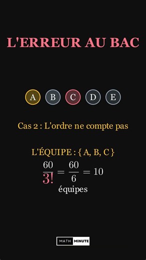 Maths Baccalaureate Exam: Don't miss these points tomorrow! (Counting) 📐🔥 #bac2026 #finalyear #ma...