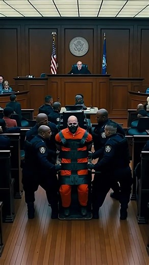 Judge Says “9,000 Years” — Muzzled Inmate Responds Coldly 😱 | Courtroom CCTV