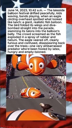 HUNGRY EAGLE RUINS THE BALOON PARADE🦅😅
