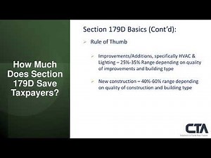 Real Estate Tax Strategies: Unlocking 179D Energy Efficiency Deductions