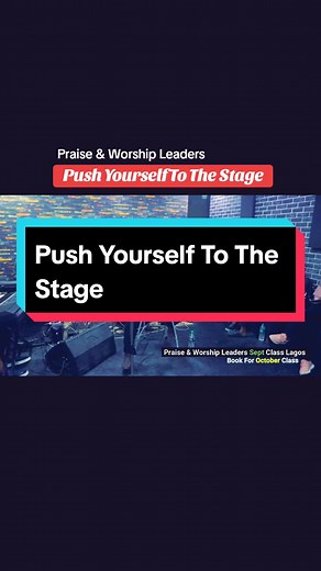 Push your self to build stage confidence. It's really important to have stage confidence as a singer. especially, praise and worship leaders. #musictraining #vocaltraining #singingtips #worshipleader