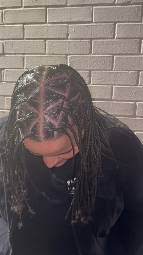 Triangle Part Braids ❤️‍🔥❤️‍🔥