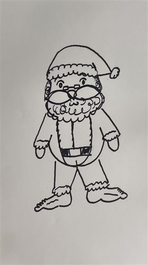 Adam on Instagram: "How to Draw Santa Claus 🎅"