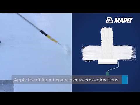 Waterproofing roof slabs with MAPEI Aquaflex Roof 77