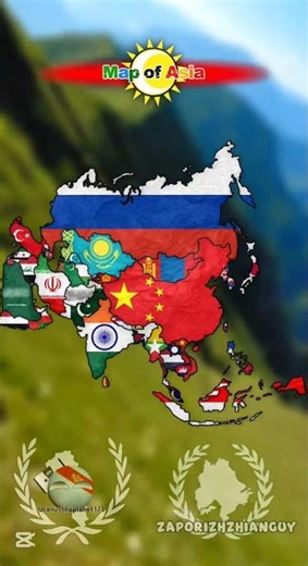 Map of Asia #europe #continentmap #map #eu #worldmap #geography #mapguide #asia #fypviralシ #fypviral