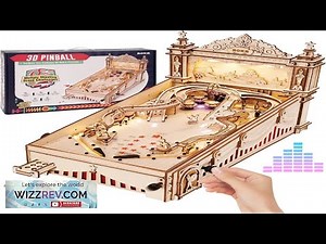ROKR Miniature Pinball Machine 3D Wooden Puzzles for Adults DIY Wood Model Kits Review