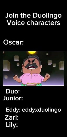 Join the Duolingo Voice characters