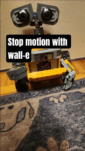 stop motion with wall E #shorts #youtubeshorts #lego ‪@YouTube‬ ‪@sabrinacarpenter‬ ‪@LEGO‬