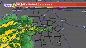 2:55PM EDT Radar Update: Light to moderate rain has begun to work their way into the Valley. If you have any plans this afternoon, make sure to pack the umbrella, as the rain looks to stick around through the evening hours. There are still no severe weather concerns, but a few rumbles of thunder can't be ruled out. - Arianna Wittic | WTVM Weather
