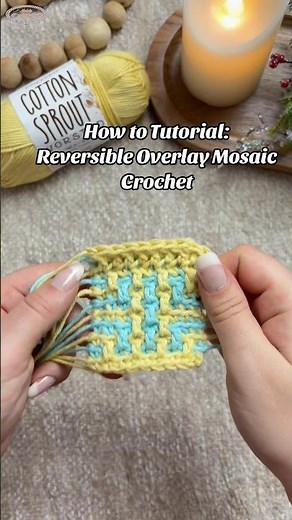 EASY Reversible Overlay Mosaic Crochet - Quick Tutorial #crochet #crochettutorial