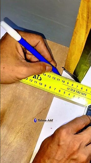 A simple trick from a carpenter to create perfect corner patterns #usa #shortvideo #woodworking