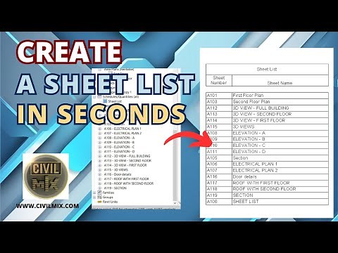 Create and Organize a Sheet List in Seconds in Revit