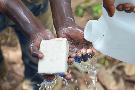 Key practice: Hand washing with soap and water