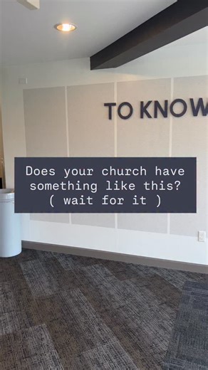 Such a cool accent wall for a church! | Tim Wildsmith