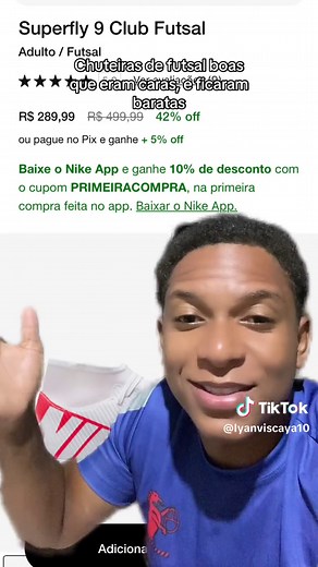 Chuteiras de Futsal: Antes Caras, Agora Baratas - Nike, Adidas, Umbro
