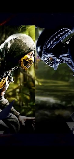 Scorpion and Alien in Mortal Kombat Gameplay