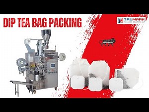 Dip Tea Packing Machine with Thread & Outer Pouch | Automatic FFS for Tea Bags