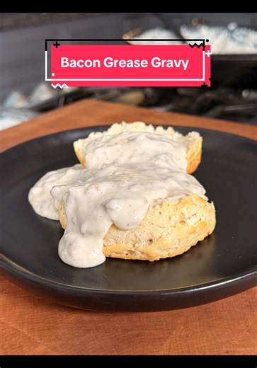 If your gravy doesn’t start with bacon grease, we need to talk. Real comfort food. No shortcuts. #FoodTok #SouthernFood #BiscuitsAndGravy #FromScratch @Bacon Up Bacon Grease