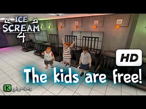 ICE SCREAM 4 Full CUTSCENES | THE KIDS ARE FREE | High Definition