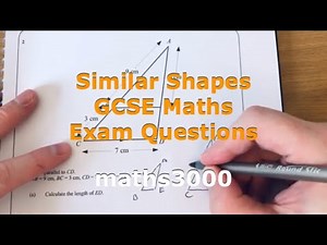 Similar Shapes GCSE Maths Exam Questions (Enlargements, Scale Factors)