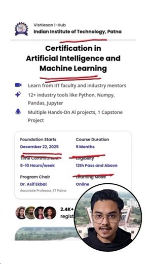 IIT Patna - AI & Machine Learning | 12th Pass Course