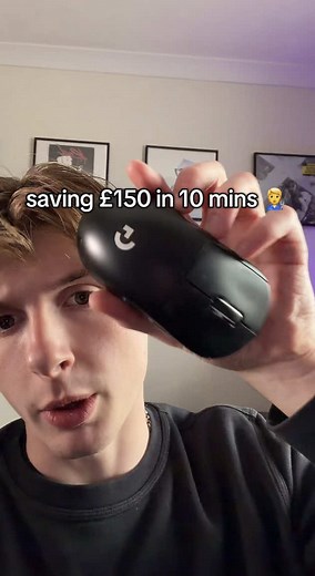 pro tutorial on how to fix logitech g pro super light 😂 #gaming #pc #logitech #diy #fyp