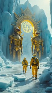 Leaked first-person footage from a classified Antarctic expedition. Scientists appear to uncover massive ancient alien ruins buried deep beneath the ice — towering golden statues, glowing glyphs, and non-human structures. The details are unsettlingly realistic. No official explanation has been given. You decide what this really is. #UFO #UFOS #uaps #uap #alien #Aliens #OVNI #antarctica | Ufonomenon