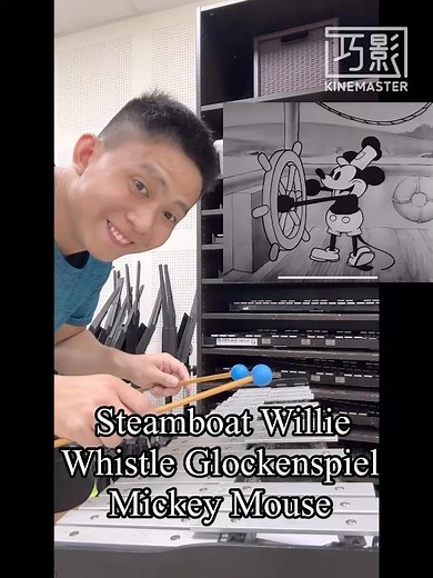 Steamboat Willie Whistle Glockenspiel Mickey Mouse #music #percussion