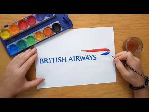 How to draw the British Airways logo