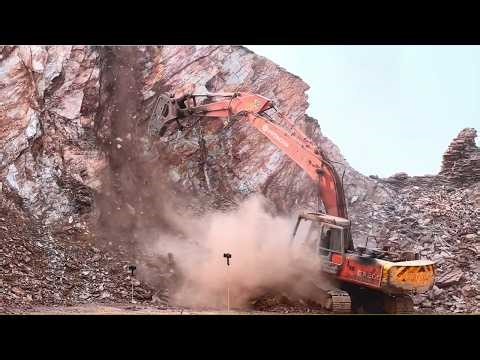 Excavator Breaking Mountains | Dangerous Operator Skills in Action | #excavators