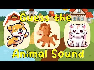 Guess the Animal Sound! 🐮🐴🐱🐶 | Fun Animal Sounds Game for Kids | Kidzstation