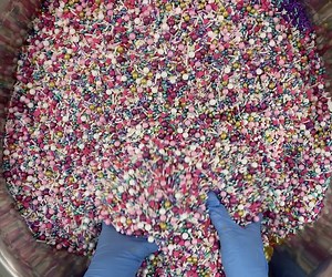 18K views · 593 reactions | Hey Sugar Sprinkle Mix! One of our most popular blends- Aqua, pink, and purple with pops of gold and sprinkled with pink hearts. | Sprinkle Pop | Facebook