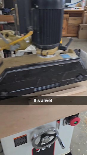1.1K views · 13 reactions | After some setup time and running test pieces. I've gotten the shaper dialed in. Running a climb cut to avoid chip-out. Had to add extra dust collection. It's crude but works for now. Streamlining and profiling! | Moon Lake Woodworks | Facebook