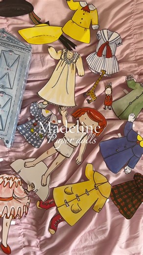 Divertidos muñecos de papel Madeline para niños
