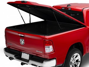 RAM 1500 Elite Smooth Hinged Tonneau Cover; Unpainted (19-24 RAM 1500 w/o RAM Box & MultiFunction Tailgate) - Free Shipping