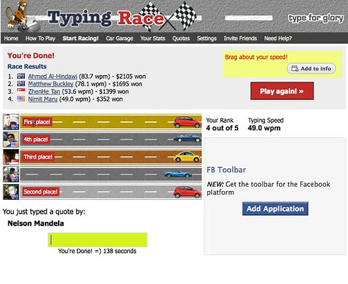 Typing Race Intro Video