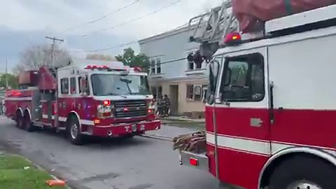 Press release from the Rochester Fire Department on this morning‘s fire on Saratoga Avenue. Firefighters helped a man that was trapped inside the building.