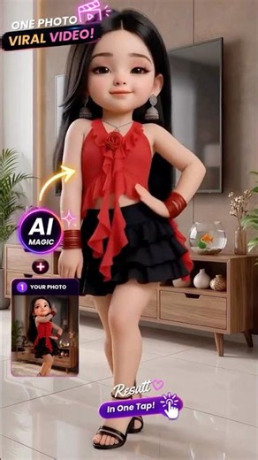 Turn your AI character into dance video #minimooai #klingai #aidance
