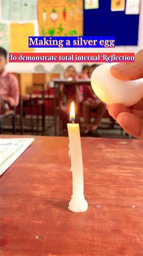 👨‍🏫Making a silver egg to demonstrate total internal reflection