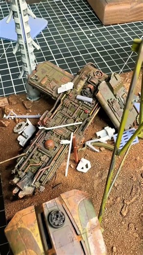 Weathering Heaven! First Time Kit Basher Destroys Bandai Y-Wing!#starwarsmodel #scalemodels #diorama