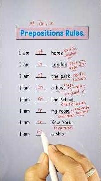 Preposition Rule | English Grammar Lesson 📖👨‍🏫