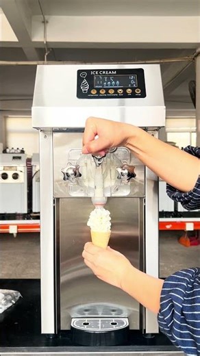 Perfect Rose Ice Cream on ZM-SCA121 Compact Soft Serve Machine! 🌹🍦 Small But Powerful.