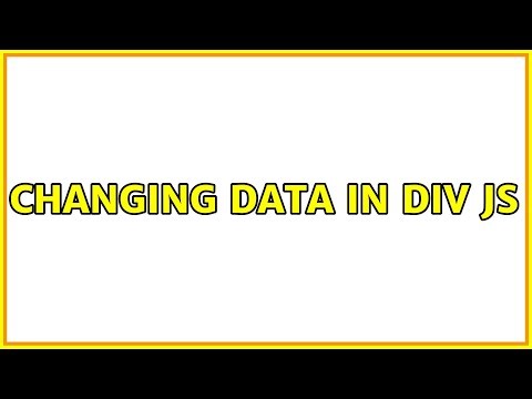 Changing data in div JS