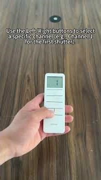 How to Use a Multi-Channel Remote Control for Roller Blinds | YISITE