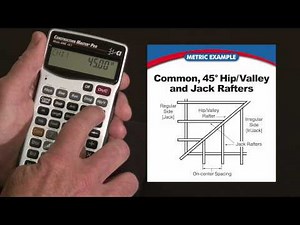 How to do Rafters in Metric -- Commons, Hips/Valleys and Jacks | Construction Master Pro