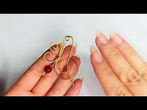 DIY brooch- wire jewelry tutorial