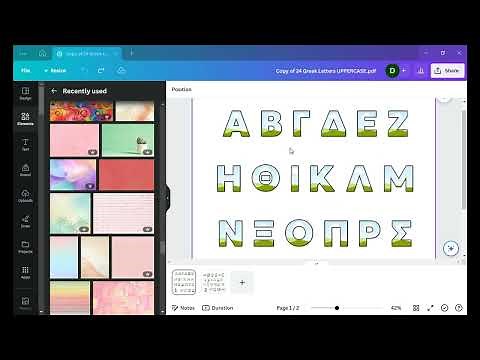 Creative Design with Canva Frames Greek Letters: Tutorial